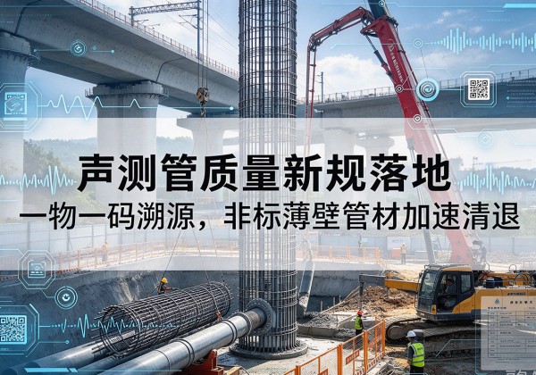 晋安声测管质量新规落地，一物一码溯源，非标薄壁管材加速清退